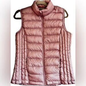 32 Degrees Quilted Puffer Vest Mauve Pink Size M New Without Tags